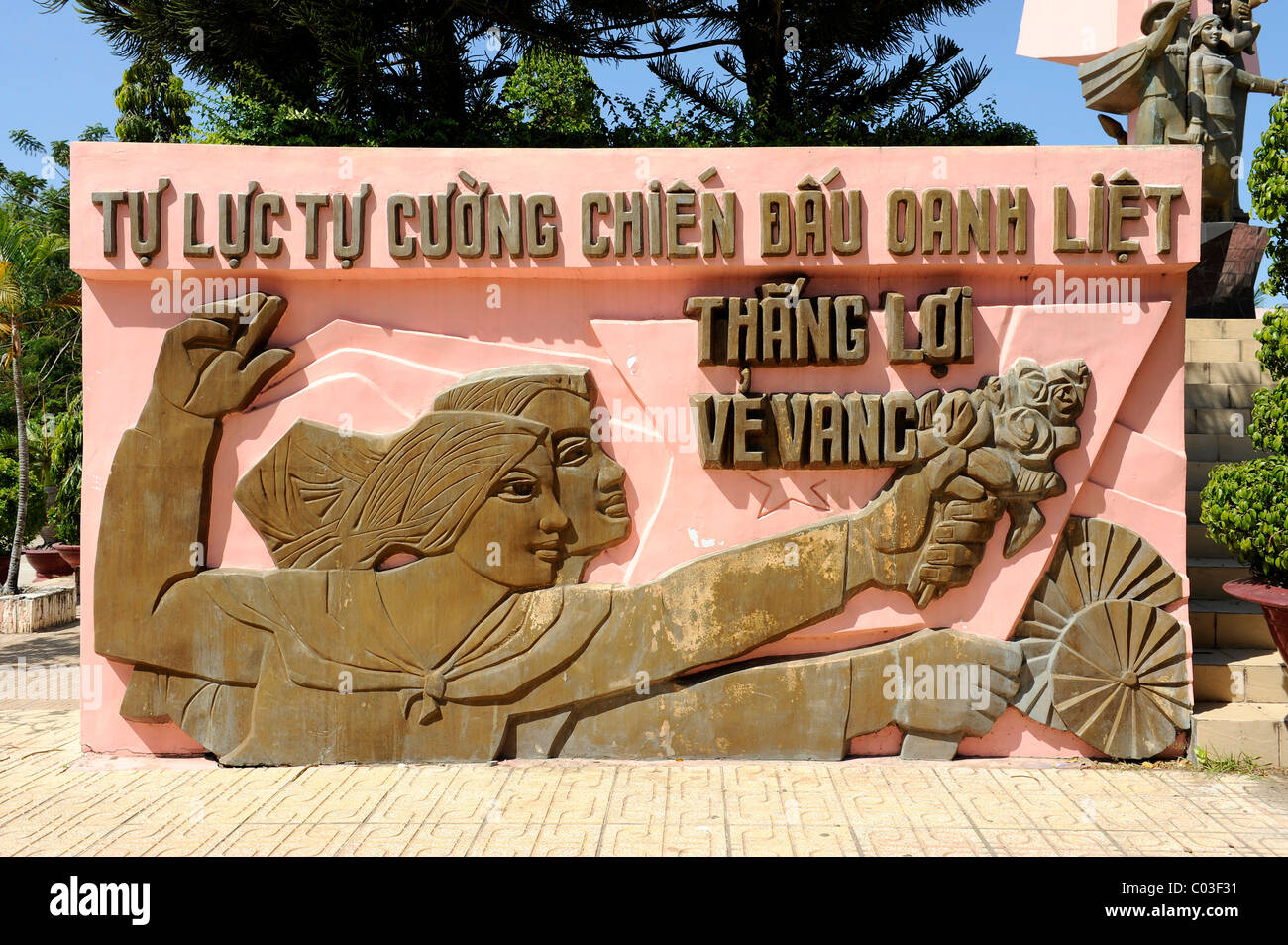 Skulptur, Phan Thiet, Süd-Vietnam, Südostasien Stockfoto