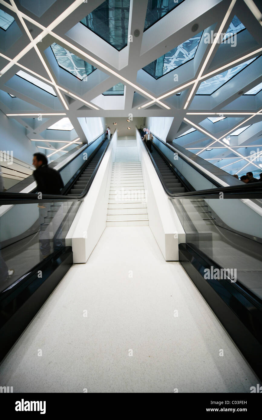 Foyer, Eingangsbereich, Porsche Museum, Stuttgart, Baden-Württemberg, Deutschland, Europa Stockfoto