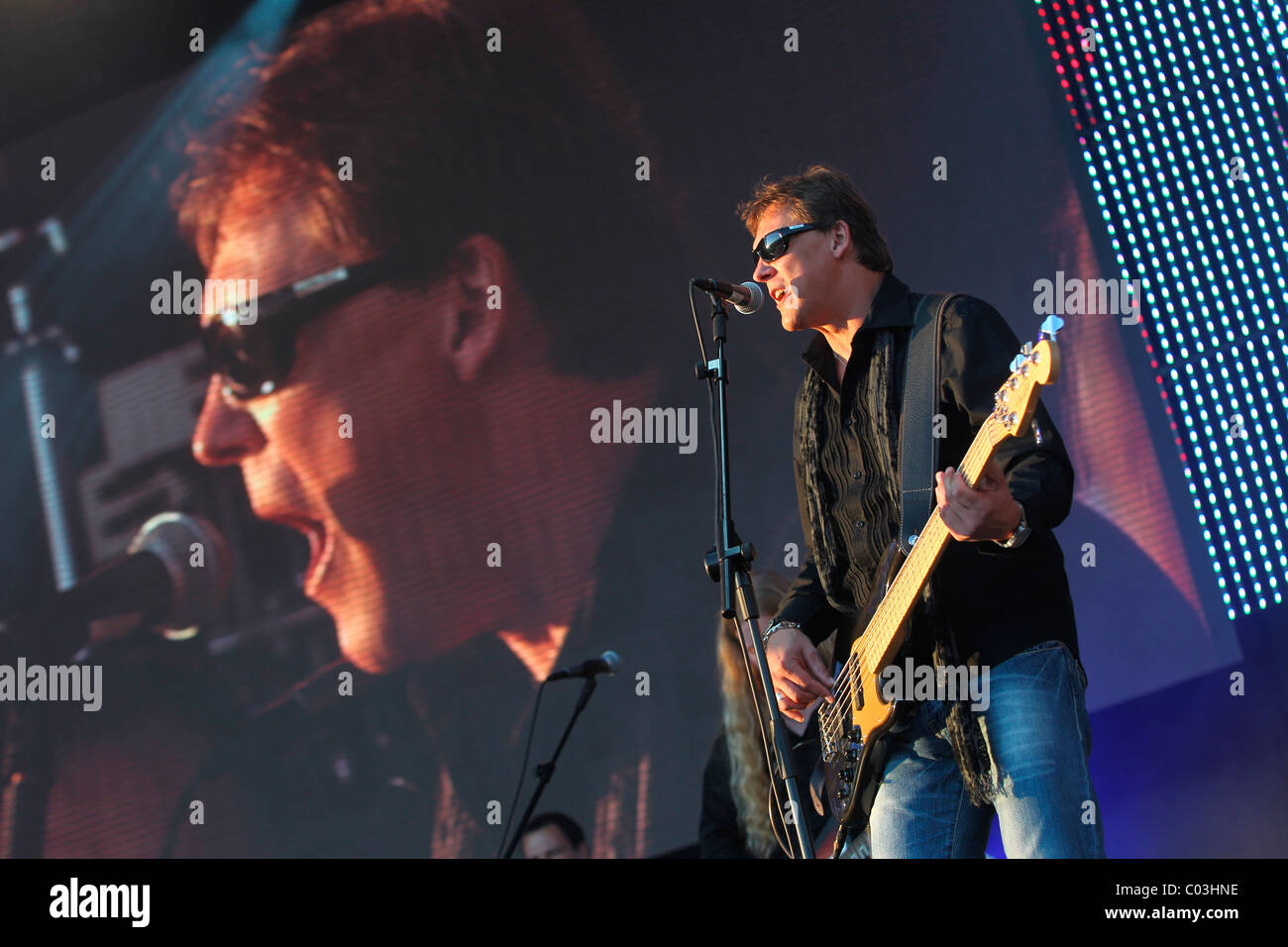 Silberwald, eine deutsche Band, bei der ADAC Truck Grand Prix Nürburgring 2010, Country-Musik-Festival, Nürburgring Rennstrecke Stockfoto