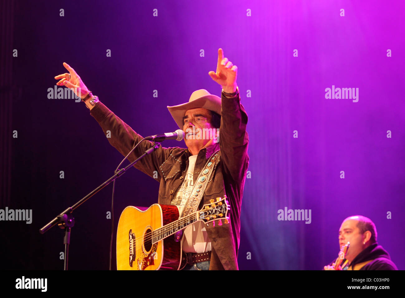 Deutsche Sänger Tom Astor, bei der ADAC Truck Grand Prix Nürburgring 2010, Country-Musik-Festival, Nürburgring Rennstrecke Stockfoto