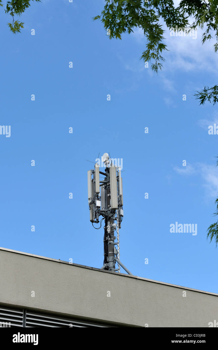 Sender für die mobile Telekommunikation, München, Bayern, Deutschland, Europa Stockfoto