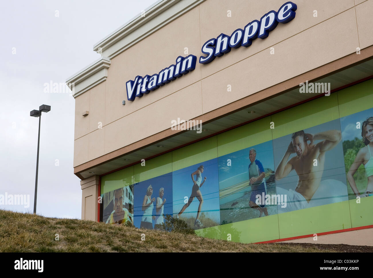 Ladengeschäft Vitamin Shoppe. Stockfoto