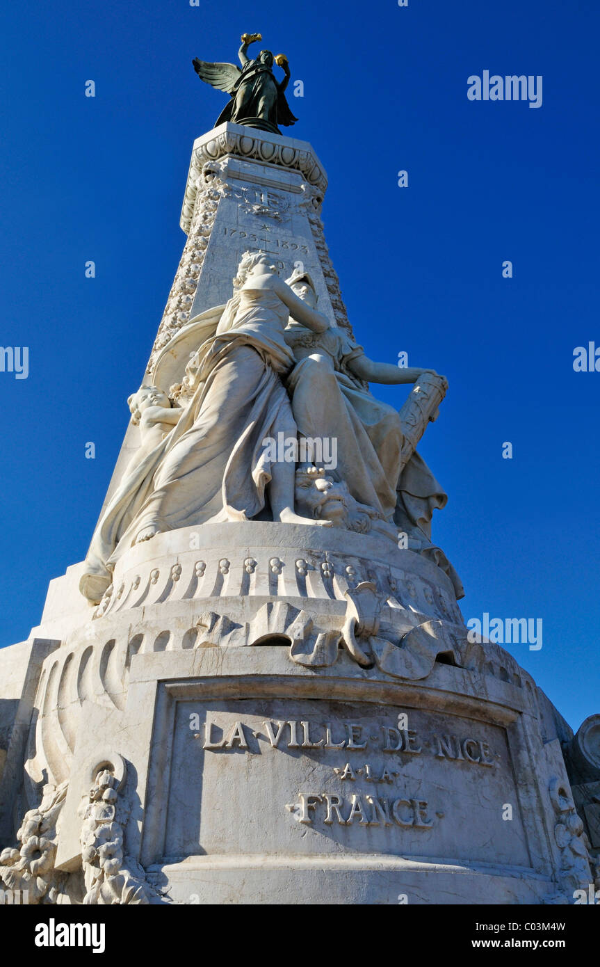 Historisches Denkmal am Espace Jacques Cotta, Nizza, Departement Alpes-Maritimes, Region Provence-Alpes-Côte d ' Azur, Frankreich, Europa Stockfoto