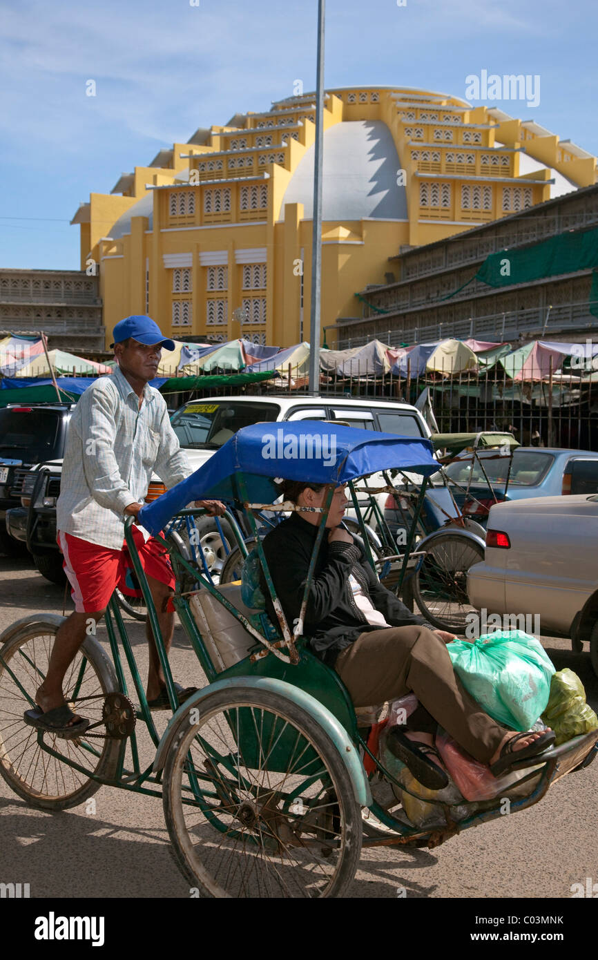 Central Market, Phnom Phen, Kambodscha Stockfoto