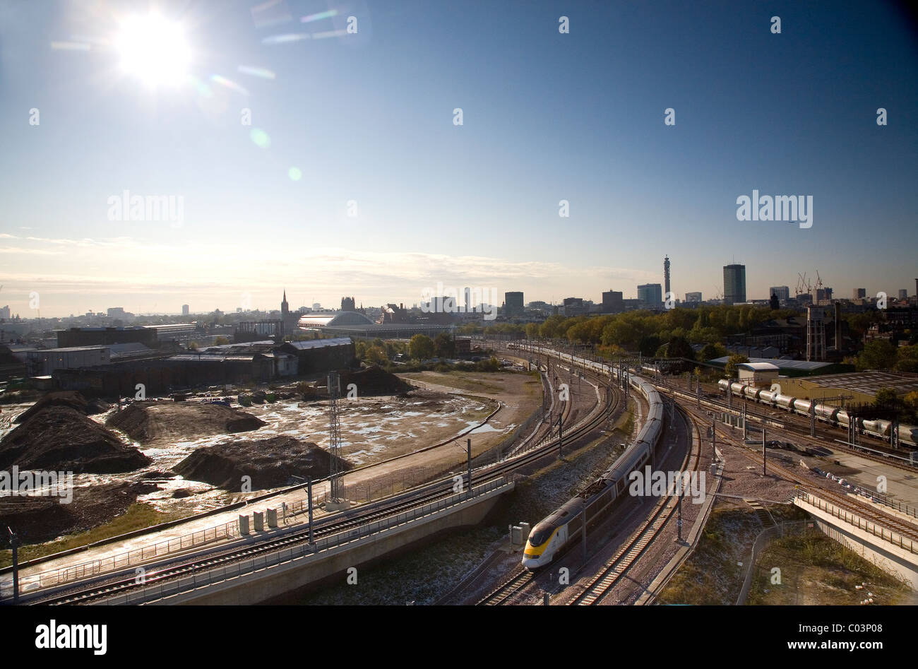 Eurostar, St Pancras Stockfoto