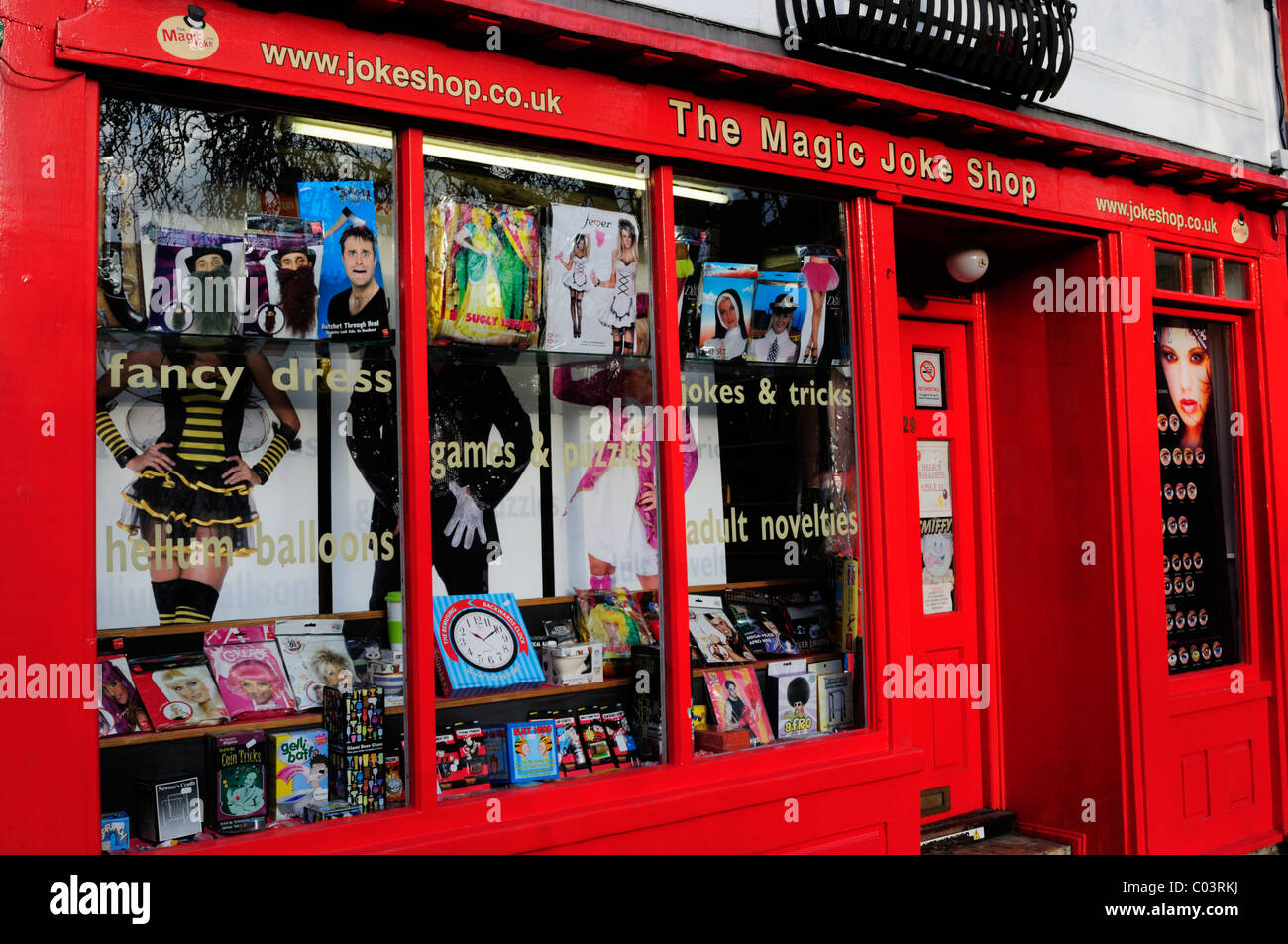Die magische Witz Shop, Bridge Street, Cambridge, England, UK Stockfoto