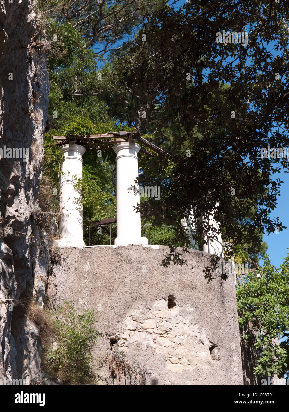 Die Villa San Michele wurde das Haus erbaut von Axel Munthe in Anacapri auf der Insel Capri in Italien Stockfoto Die Villa San Michele wurde das Haus erbaut von Axel Munthe in Anacapri auf der Insel Capri in Italien Stockfoto