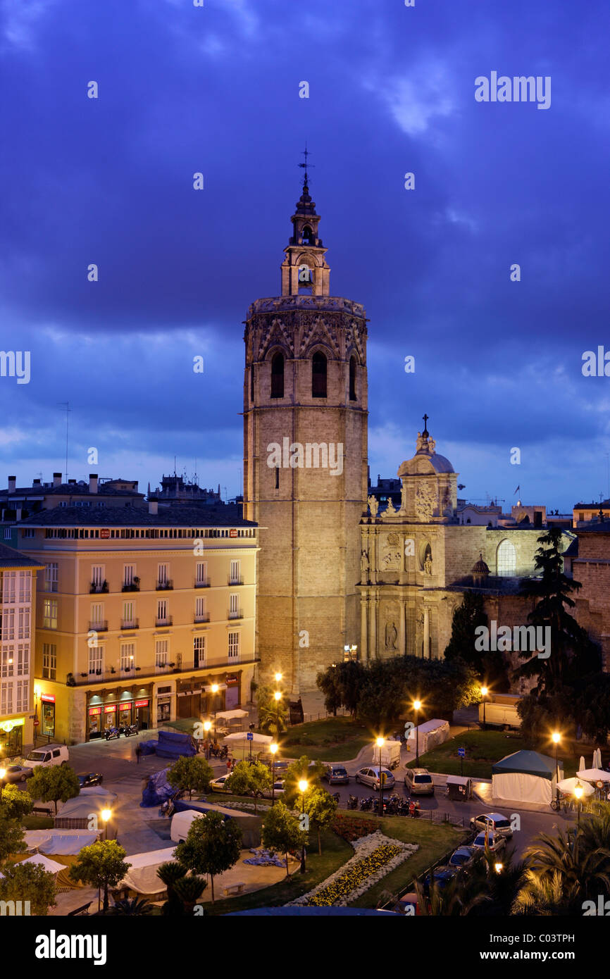 Plaza de la Reina, Valencia, Spanien Stockfoto