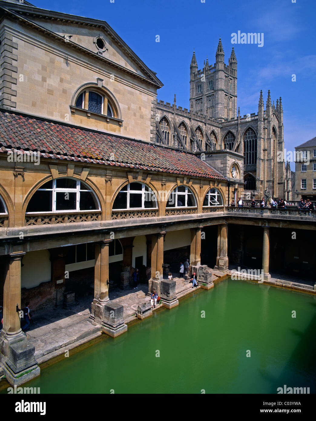 England, Avon & Somerset, Bad, die römischen Bäder Stockfoto