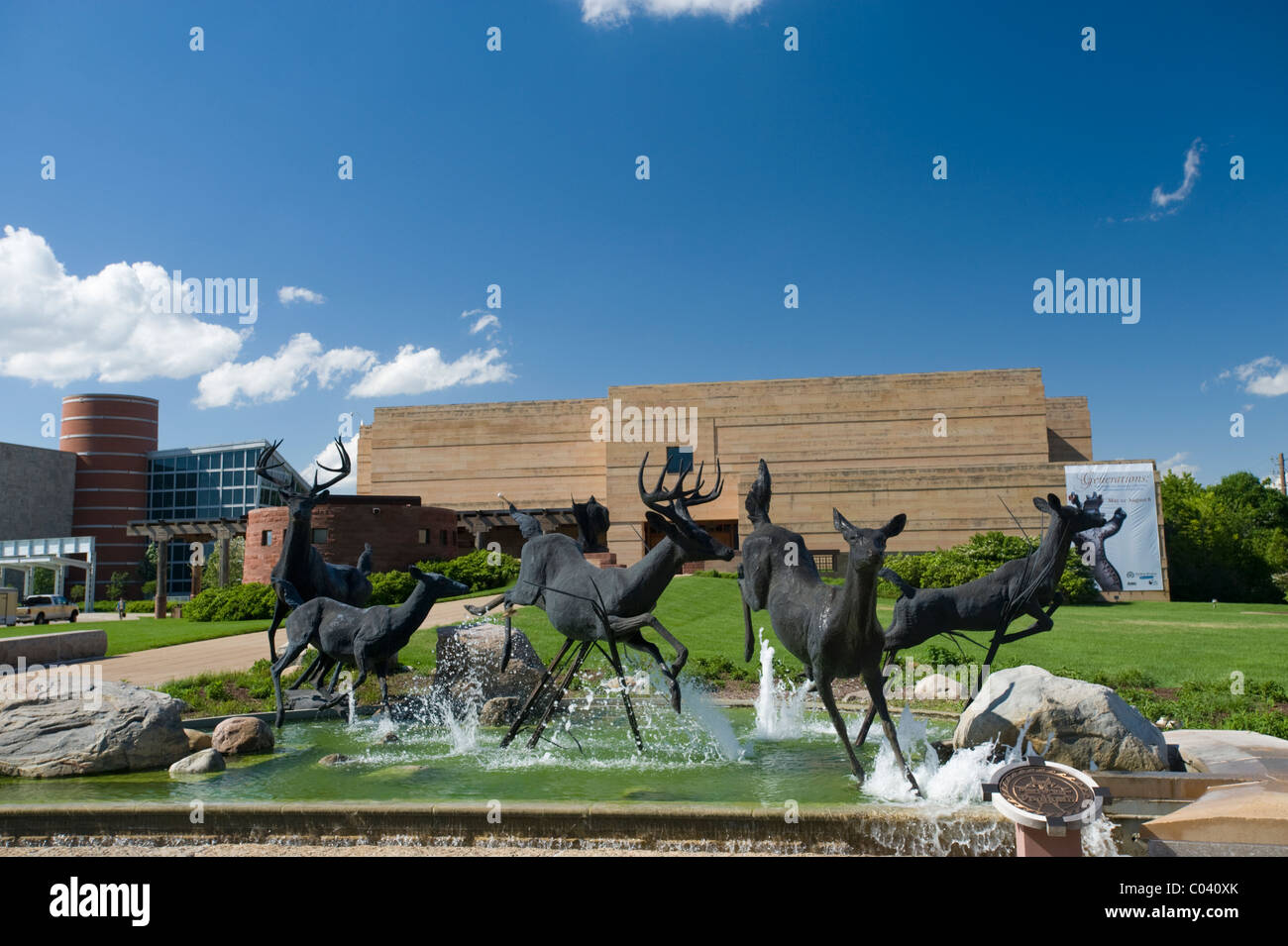Eiteljorg Museum der Amerikanischen Indianer und Western Art, Indianapolis, Indiana. Stockfoto