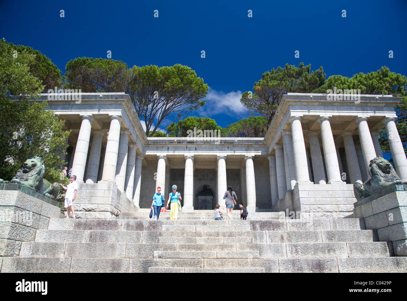 Rhodes Memorial in Kapstadt Stockfoto