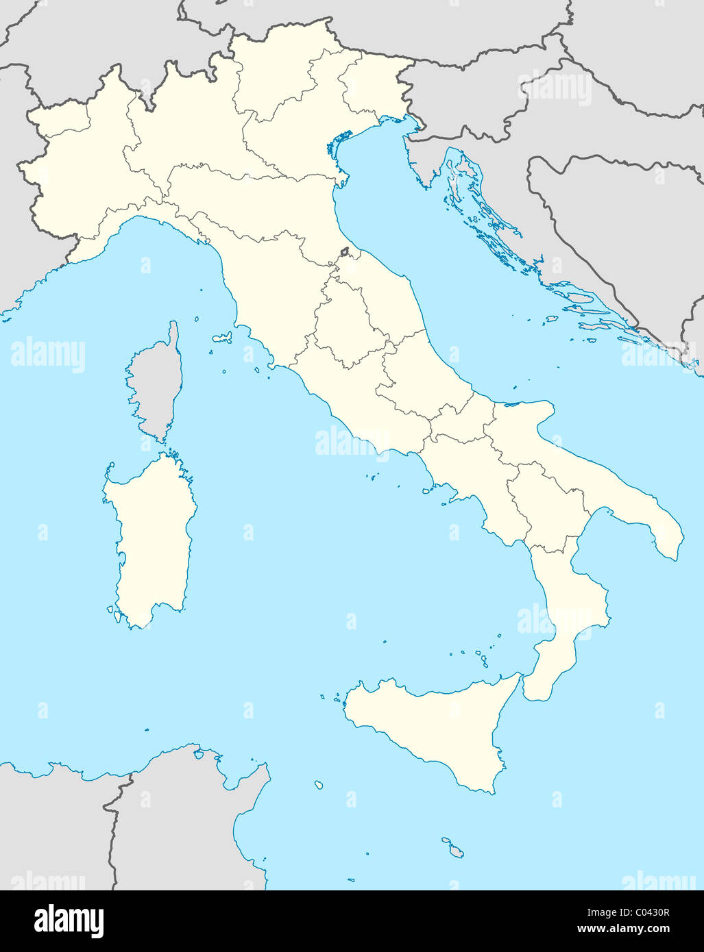 Karte Von Italien Stockfotos und -bilder Kaufen - Alamy