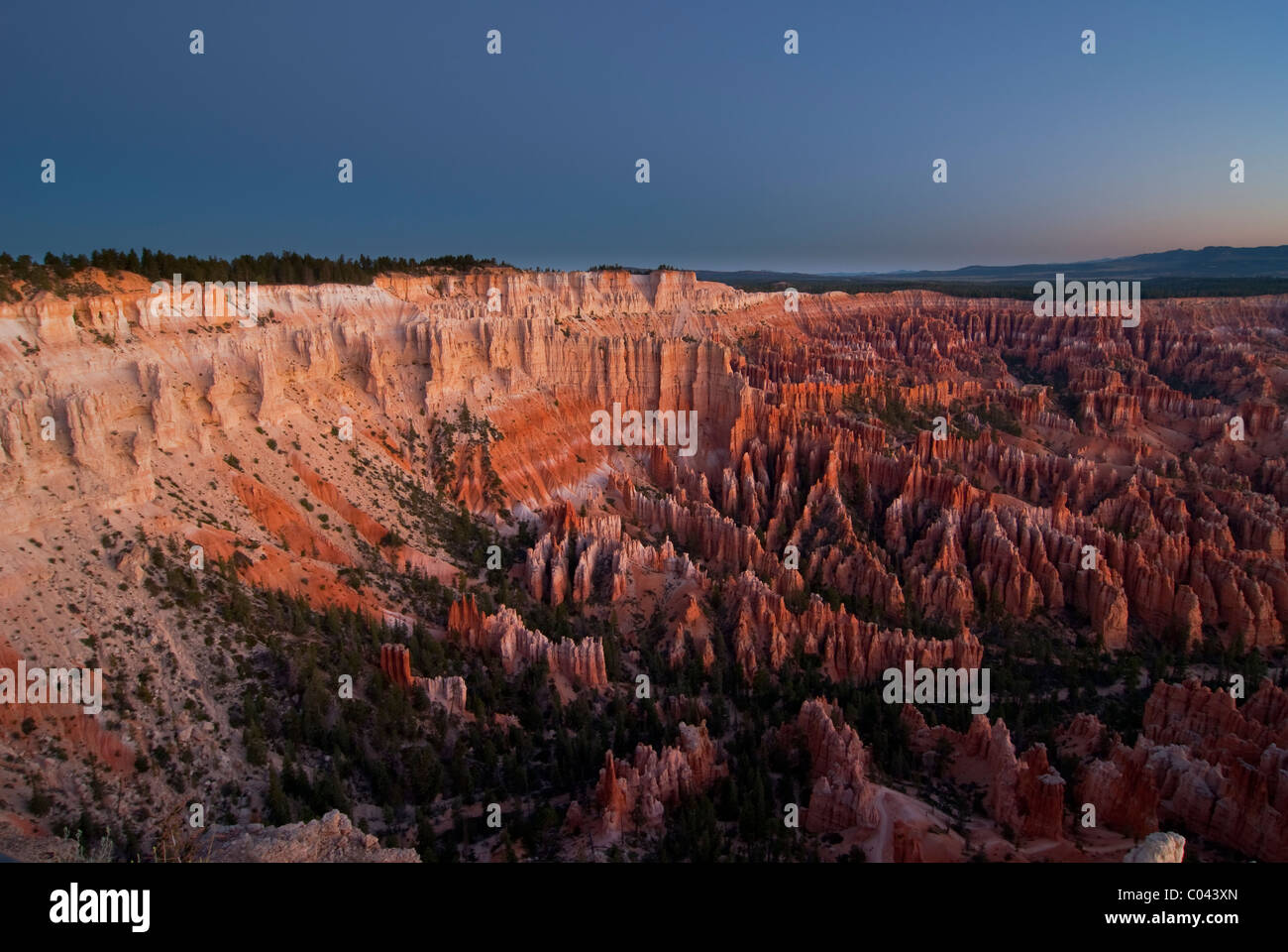 Ansicht der Bryce-Canyon-Nationalpark Stockfoto