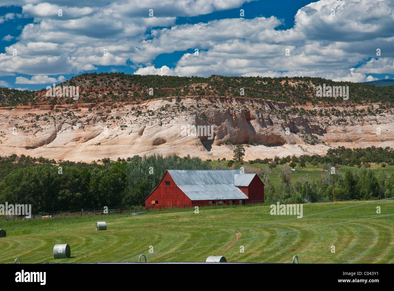 Rot grün blau Kontrast in Utah, USA Stockfoto