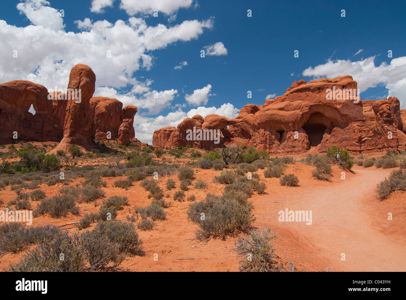 Bögen im Arches National Park, Utah Stockfoto