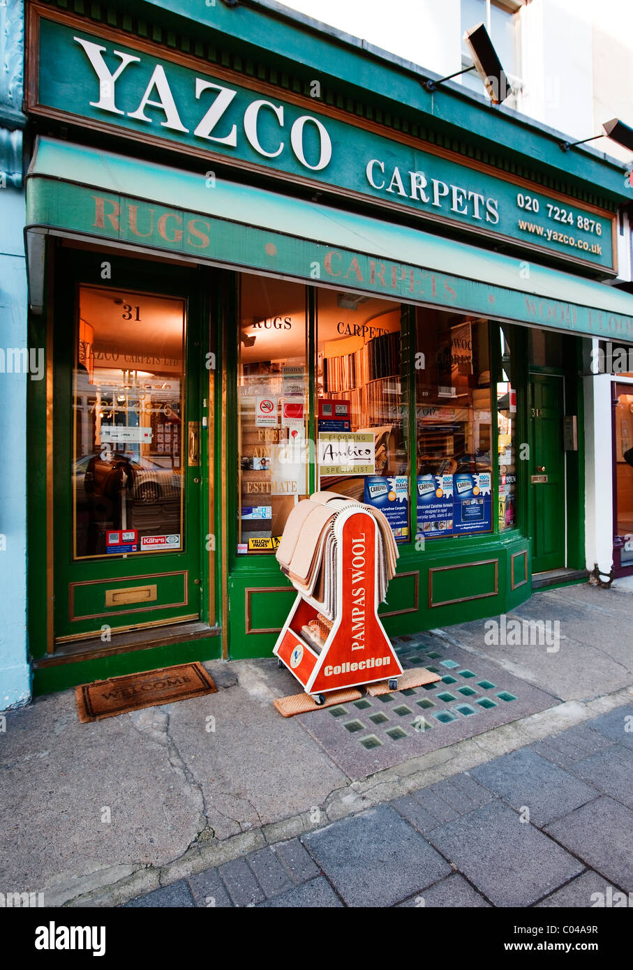 Yazco Teppiche, 31 Crawford Street, London, England, UK, Europa Stockfoto