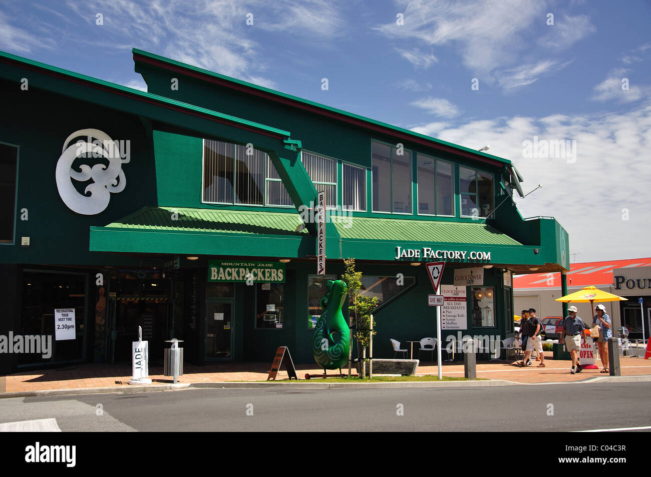 Jade-Fabrik, Schweißnaht Street, Hokitika, Westland-Distrikt, Region West Coast, Südinsel, Neuseeland Stockfoto