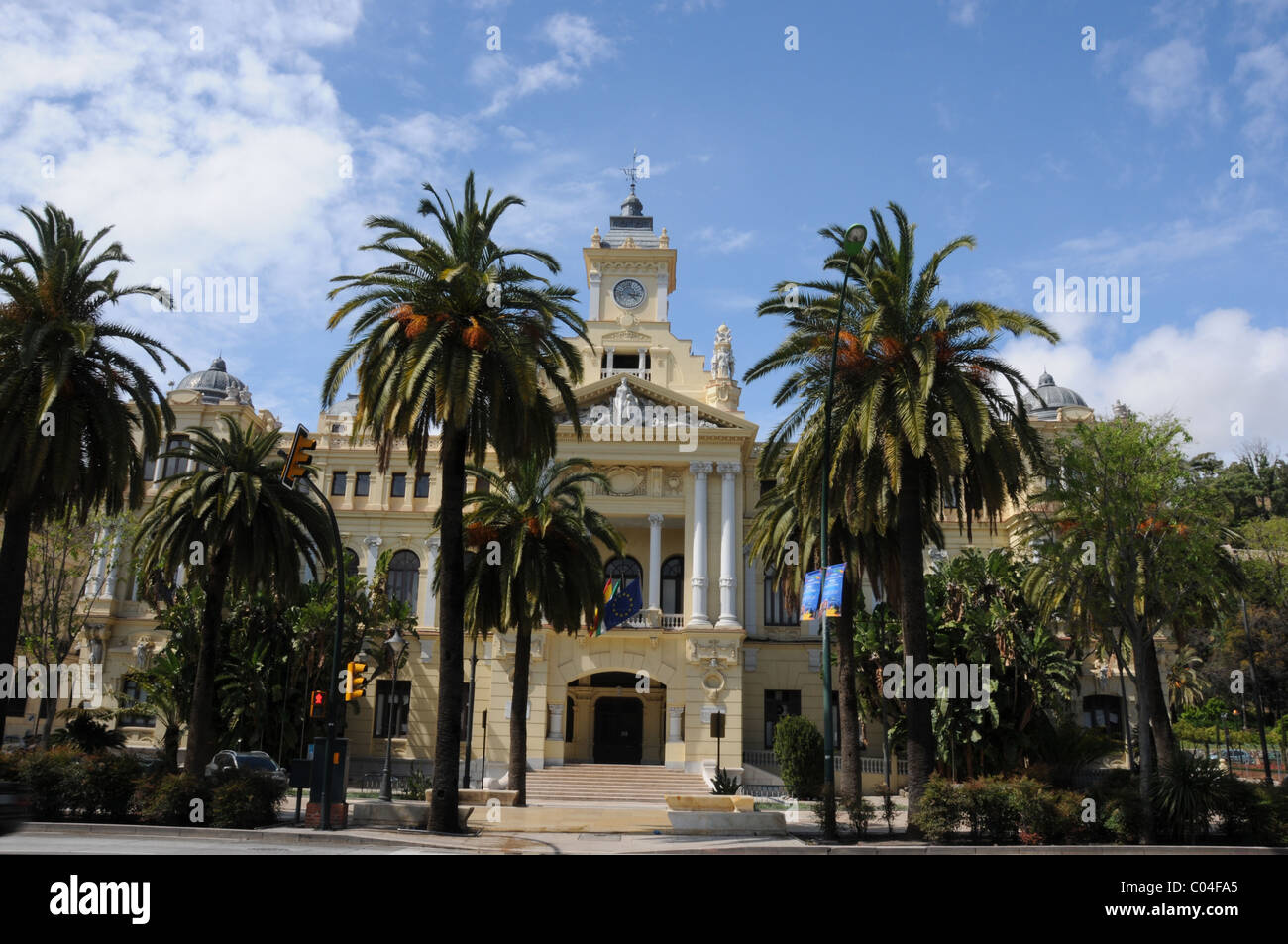 Rathaus, Málaga, Spanien Stockfoto