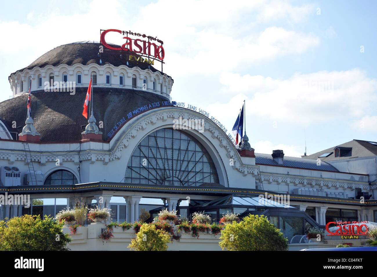 Das Casino in Evian-Les-Bains, Frankreich Stockfoto