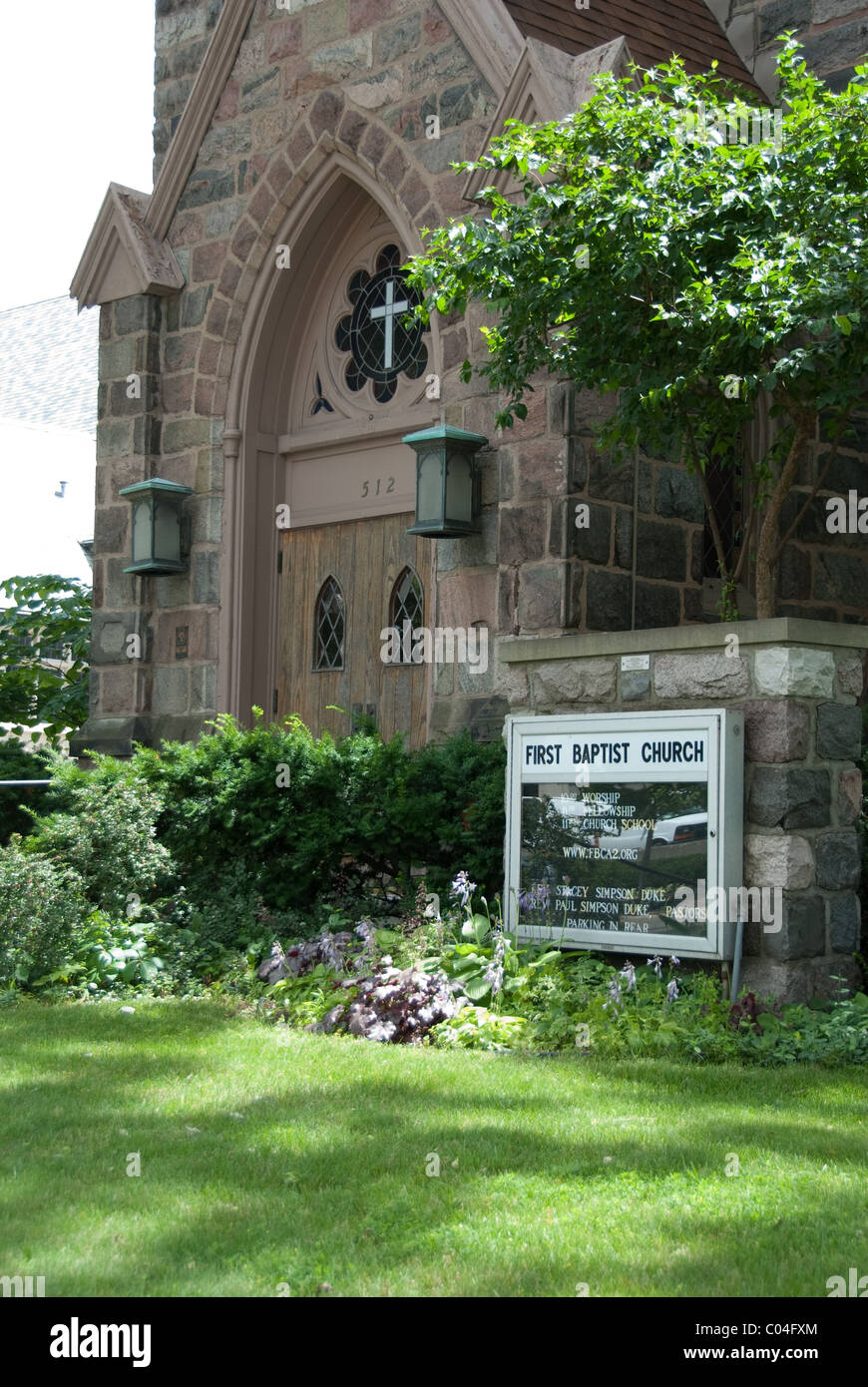 First Baptist Church of Ann Arbor 512 E Huron St, Ann Arbor, MI 48104 (734) 623-1255 Website Stockfoto