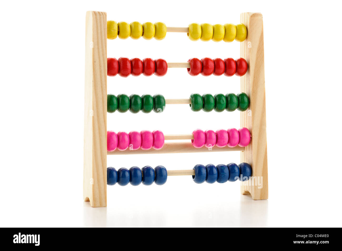 Childs aus Holz farbig abacus Stockfoto