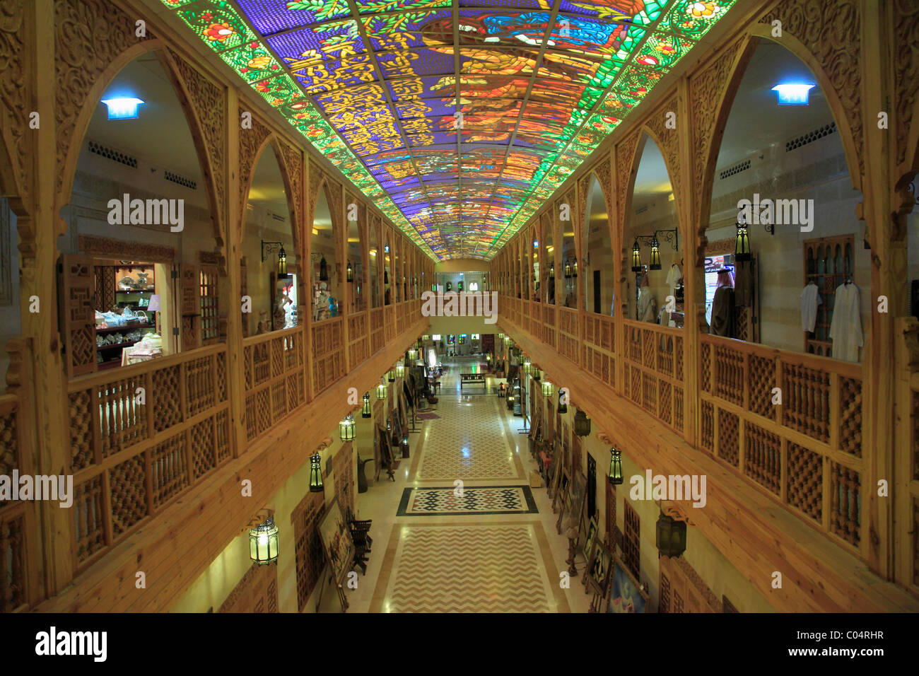 Vereinigte Arabische Emirate, Dubai, Wafi Mall, Souk Khan Murjan, Geschäfte, Stockfoto