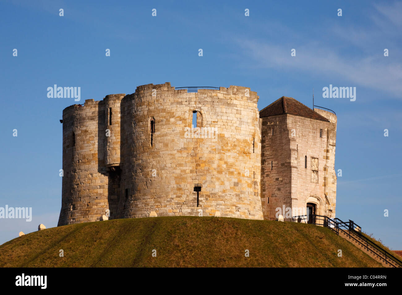 Clifford's Tower, York, Yorkshire, England, Großbritannien Stockfoto