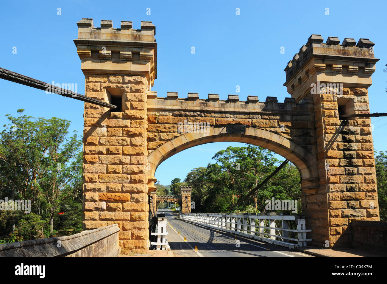 Hampden-Brücke, Kangaroo Valley, New South Wales, Australien Stockfoto
