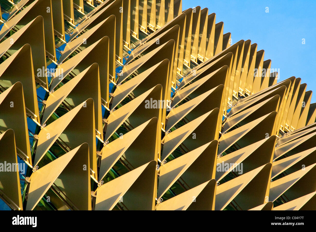 Esplanade, Singapur, Nahaufnahme Detail Stockfoto