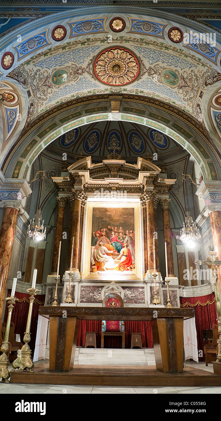 Religion Christentum Jesuskirche innen Stockfoto