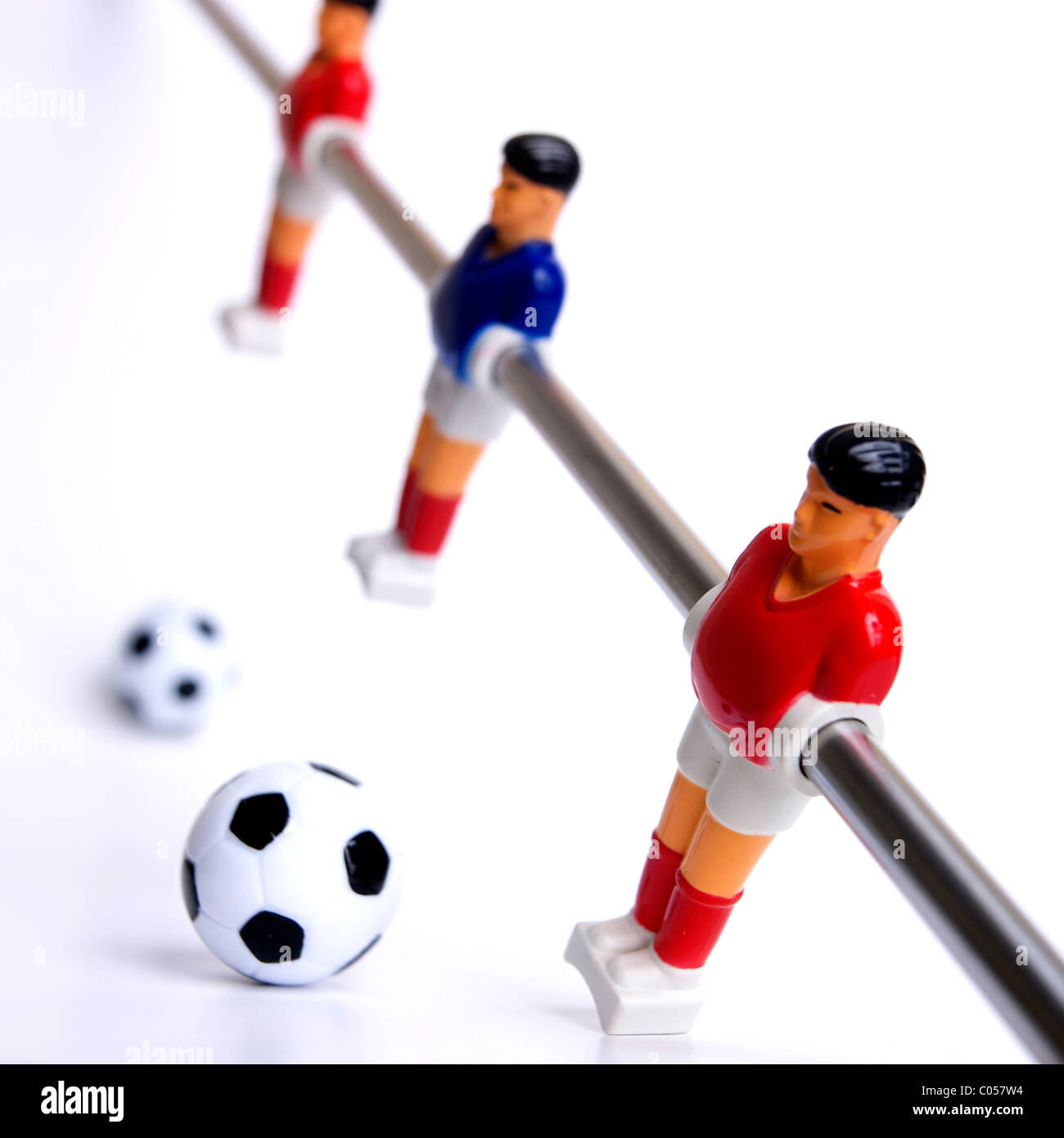 Tischfußball / Fußball Stockfoto