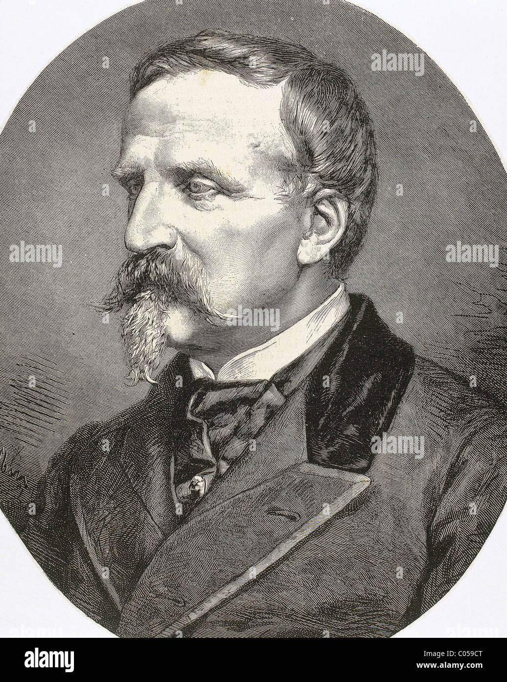 Aumale, Henri Eugene Philippe d ' Orleans, Herzog von (Paris, 1822, Zucco, 1897). Vierter Sohn von Louis Philippe. Stockfoto