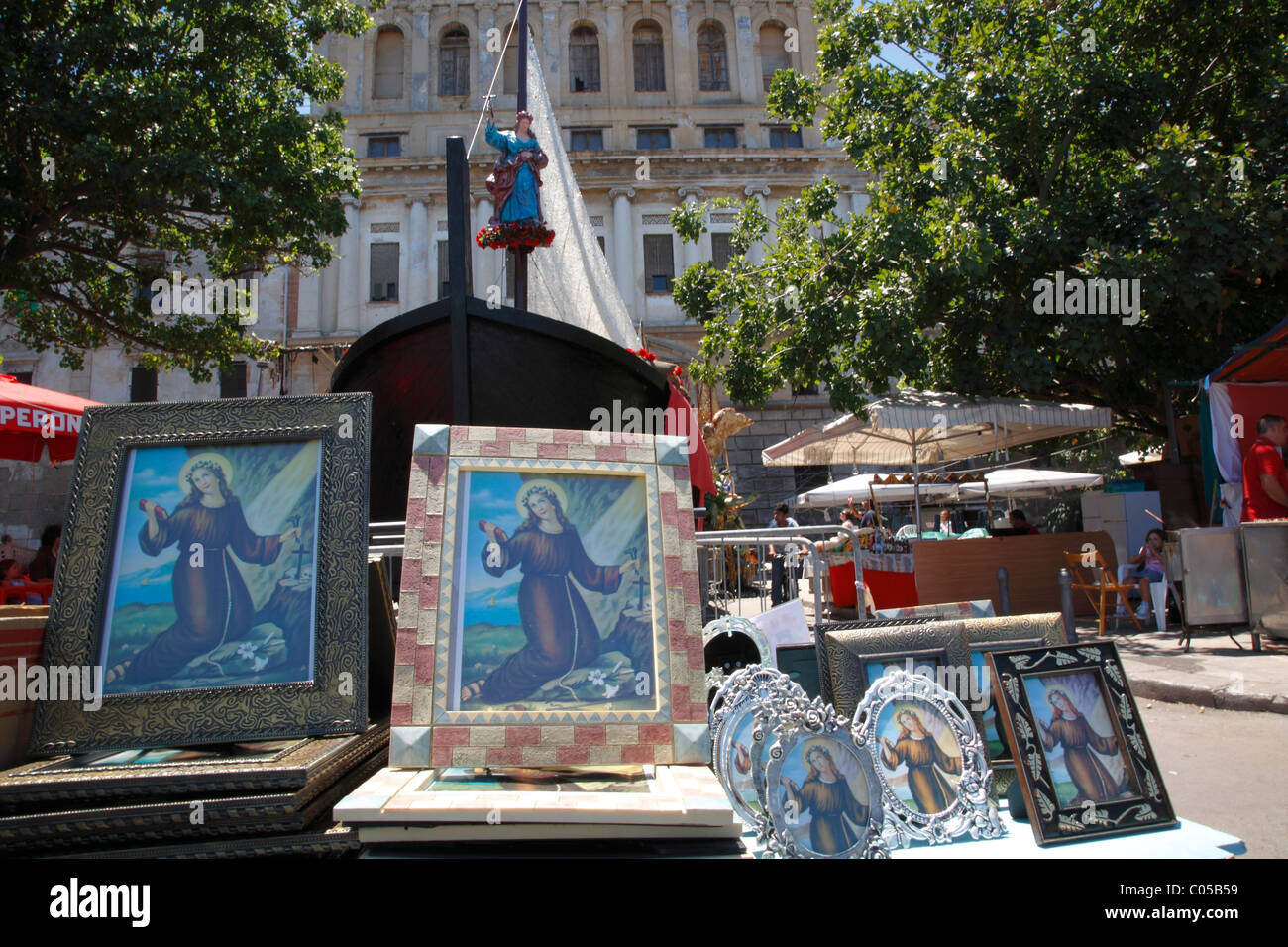Bilder von Santa Rosalia. Palermo, Sizilien, Italien, Europa Stockfoto