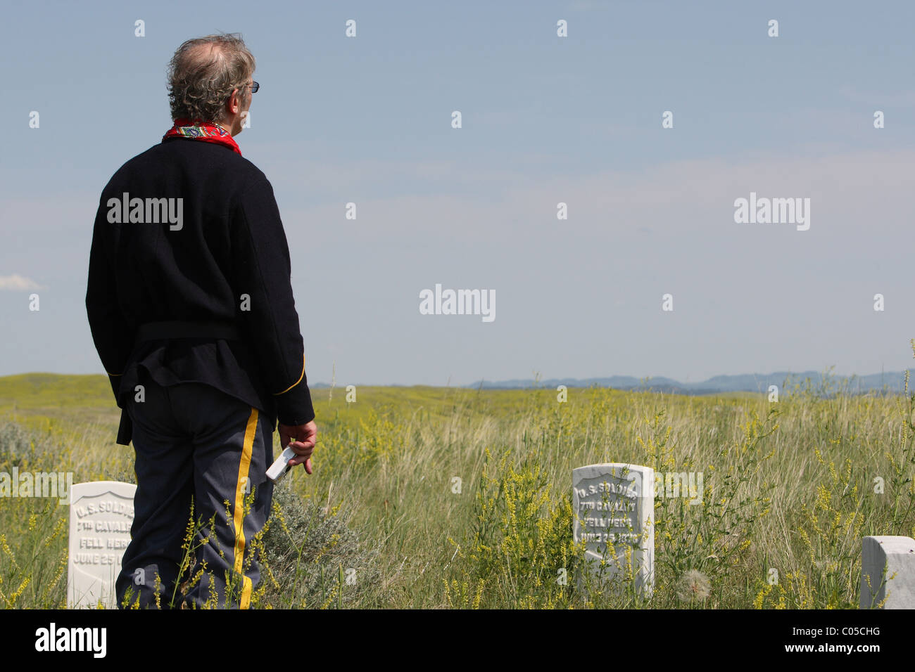 Schlacht am little big horn Stockfoto