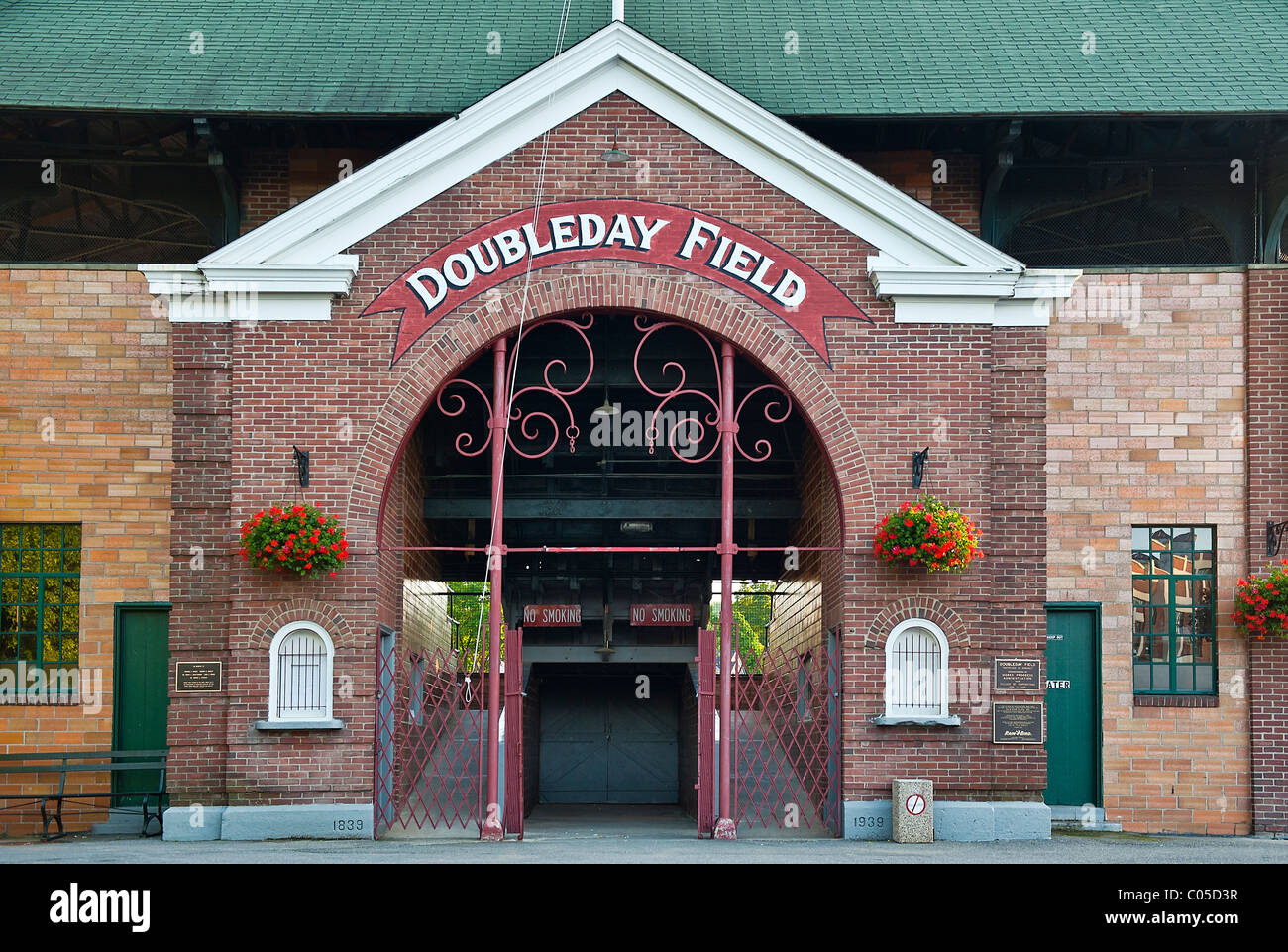 Doubleday Park, Cooperstown, New York, USA (Heimat des Baseball Hall des Ruhmes). Stockfoto