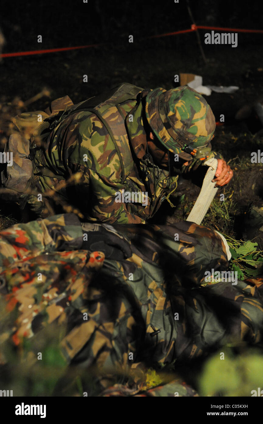 CAMBRIAN PATROL Übung ist das wichtigste patrouillierenden Event von der britischen Armee, die in Wales statt und moderiert von 160 (W)-Brigad Stockfoto