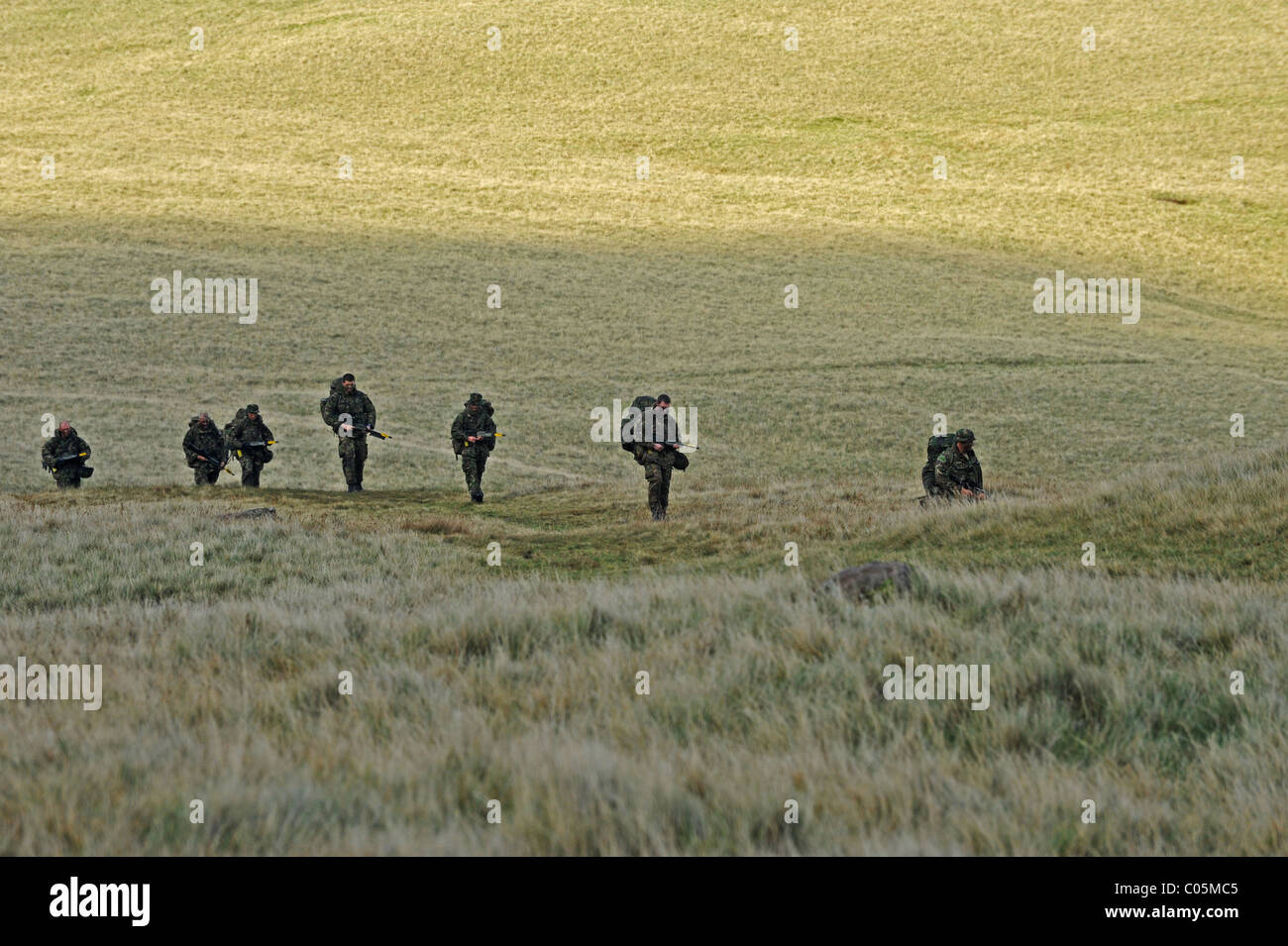 CAMBRIAN PATROL Übung ist das wichtigste patrouillierenden Event von der britischen Armee, die in Wales statt und moderiert von 160 (W)-Brigad Stockfoto