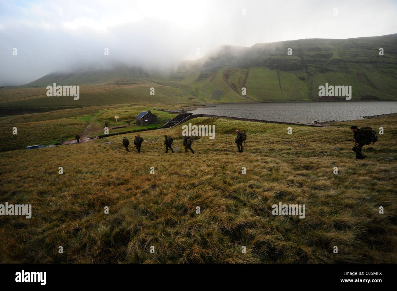 CAMBRIAN PATROL Übung ist das wichtigste patrouillierenden Event von der britischen Armee, die in Wales statt und moderiert von 160 (W)-Brigad Stockfoto