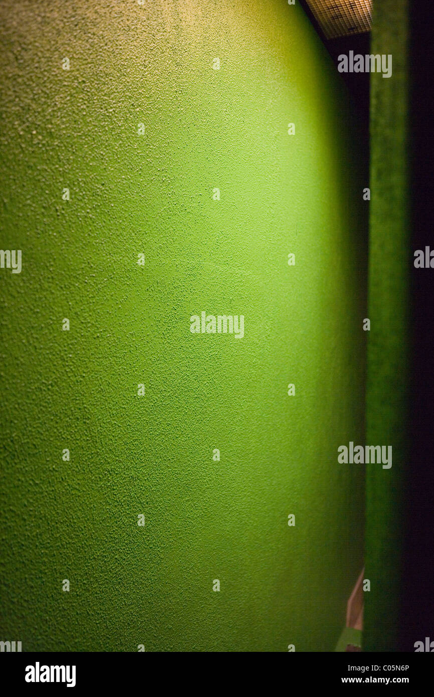 abstrakte grüne Wand Stockfoto