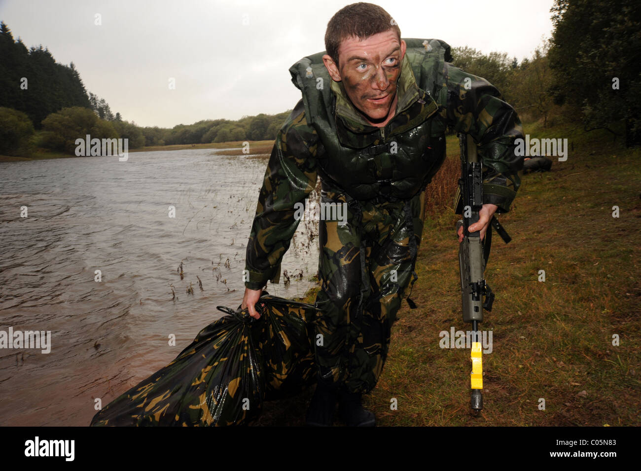 CAMBRIAN PATROL Übung ist das wichtigste patrouillierenden Event der britischen Armee, die in Wales gehalten und moderiert von 160 (W) Briga Stockfoto