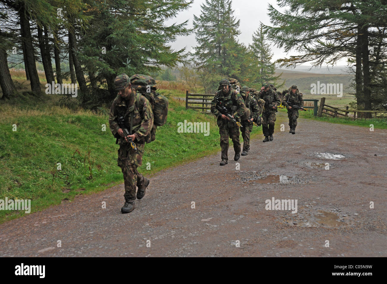 CAMBRIAN PATROL Übung ist das wichtigste patrouillierenden Event der britischen Armee, die in Wales gehalten und moderiert von 160 (W) Briga Stockfoto