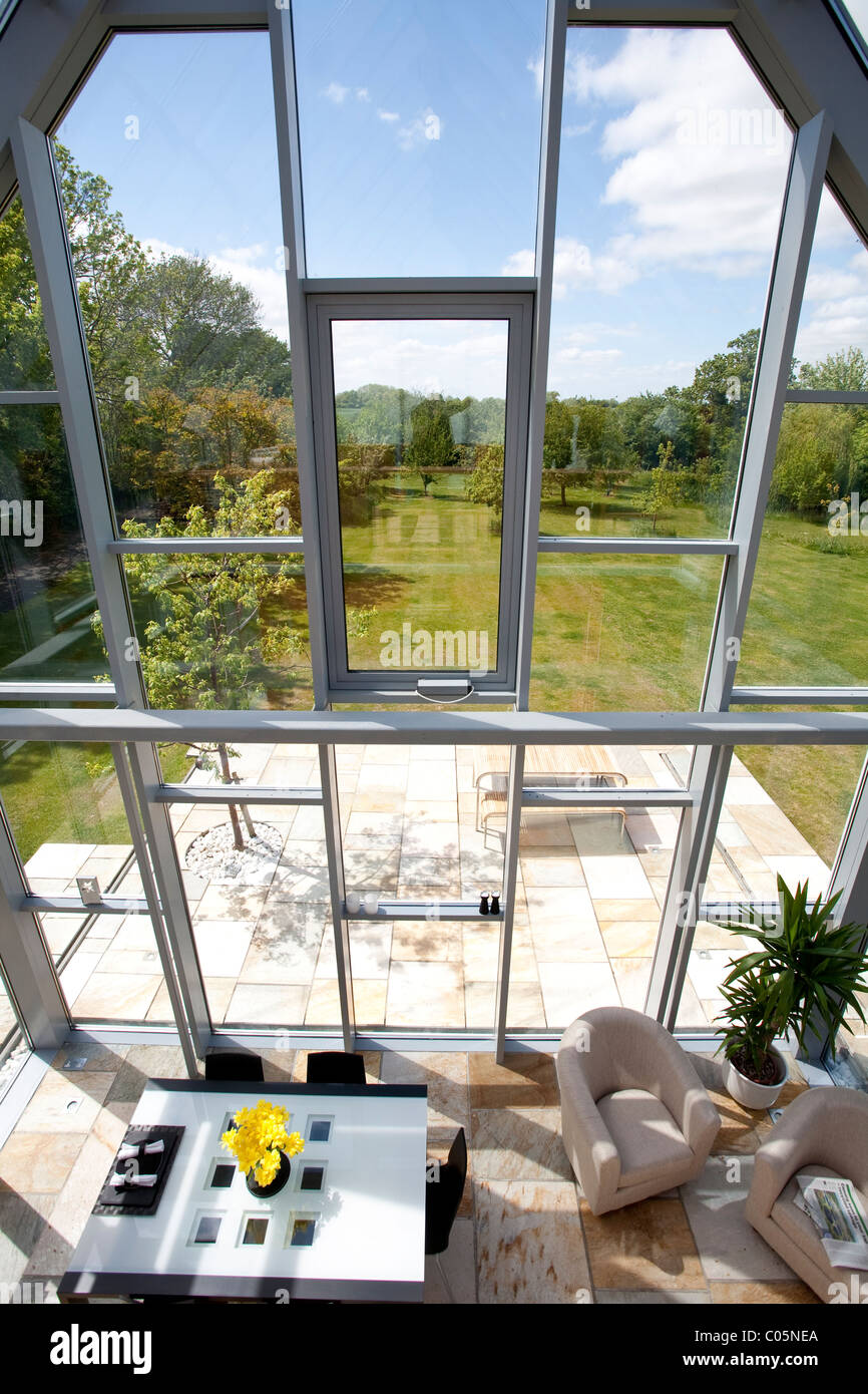 Tag der offenen Sie Tür der Plan der gleitenden Haus Suffolk England. Foto: Jeff Gilbert Stockfoto