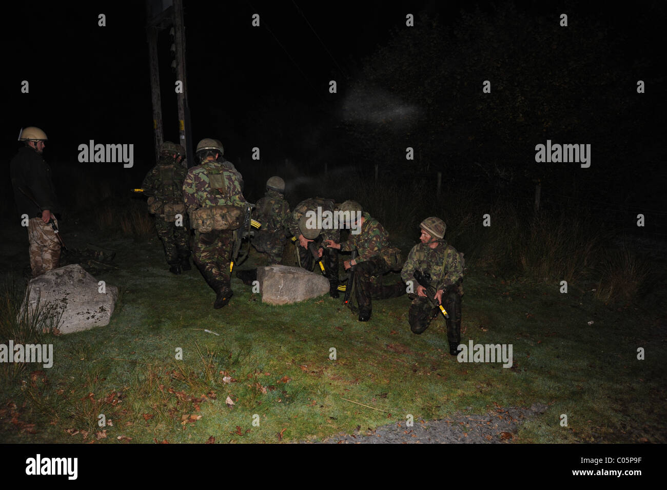 CAMBRIAN PATROL Übung ist das wichtigste patrouillierenden Event von der britischen Armee, die in Wales statt und moderiert von 160 (W)-Brigad Stockfoto