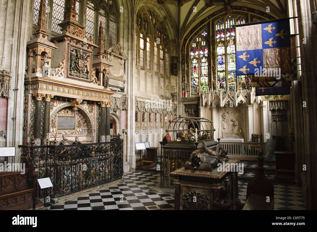 Beauchamp Kapelle, Kirche St. Marien, Warwick, Warwickshire, Großbritannien Stockfoto