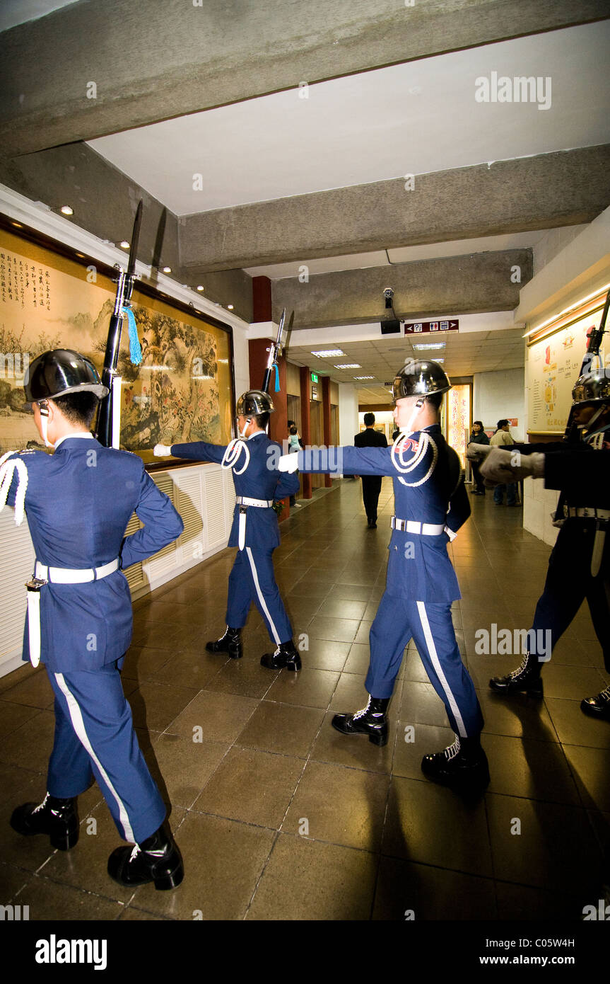 Zeremonie in der Sun Yat-Sen Memorial Hall zu schützen. Stockfoto