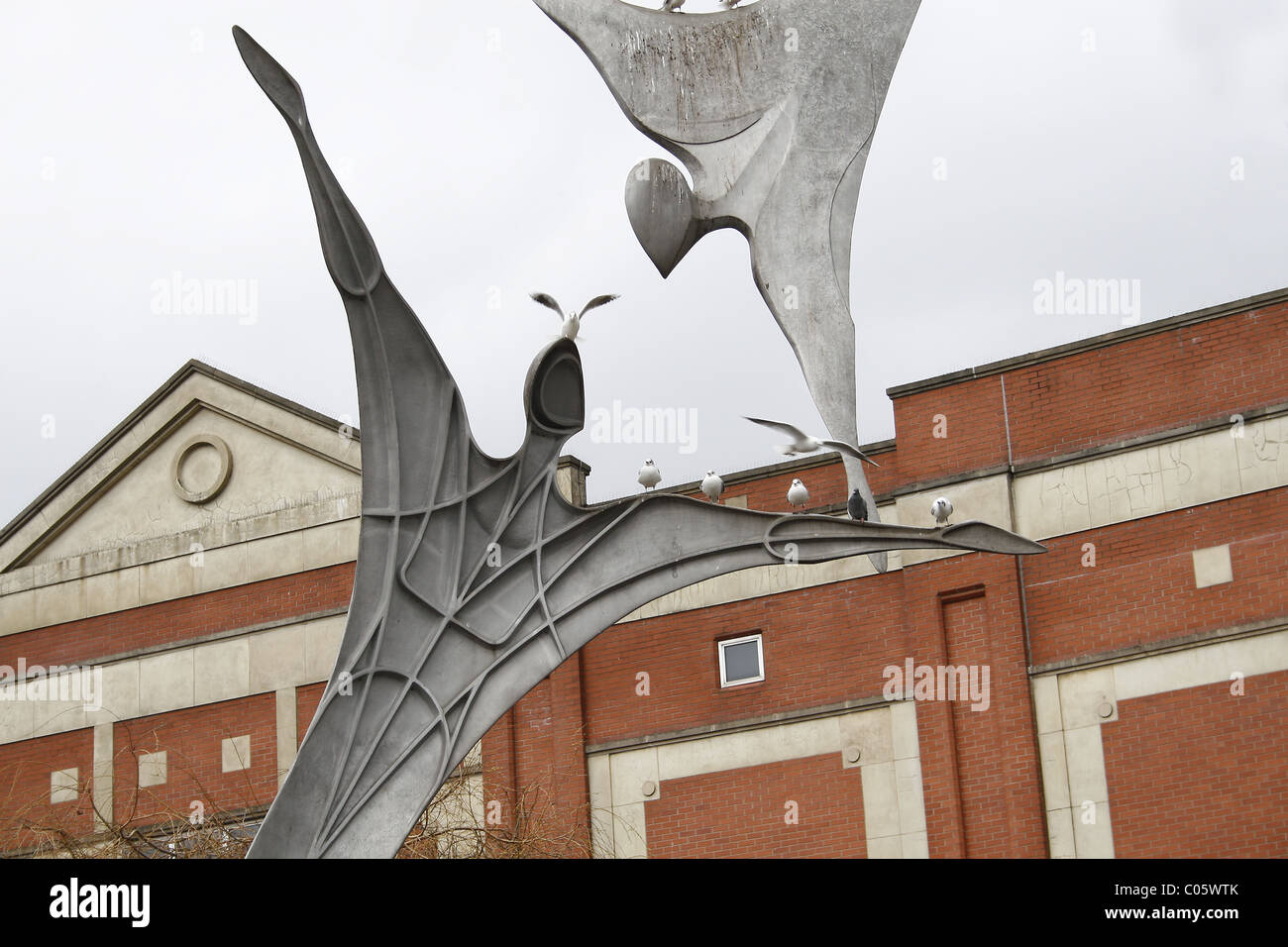 Empowerment-Statue von Stephen Broadbent in lincoln Stockfoto