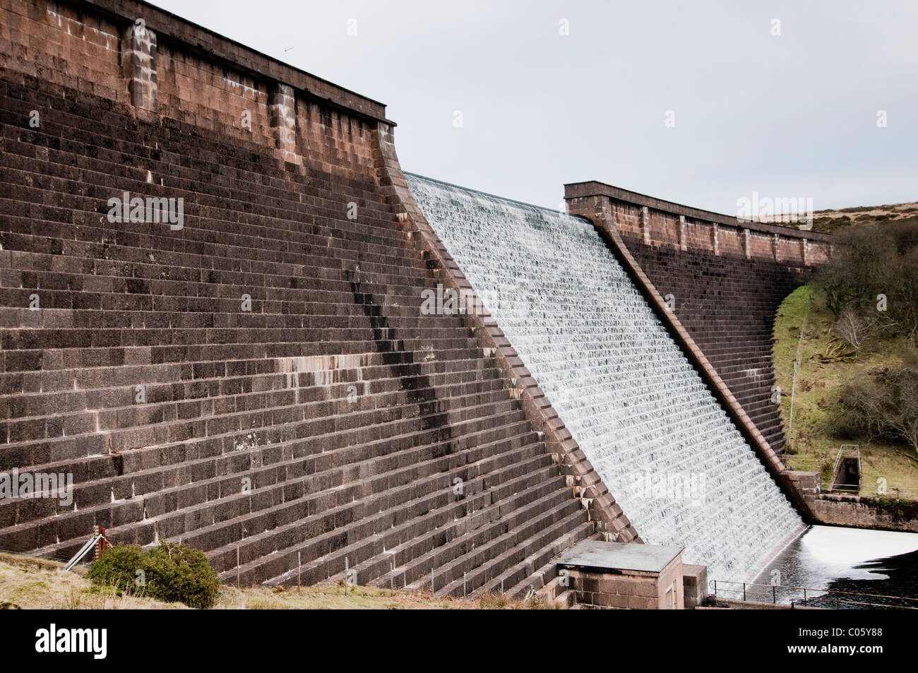 Avon River dam auf Dartmoor Stockfoto