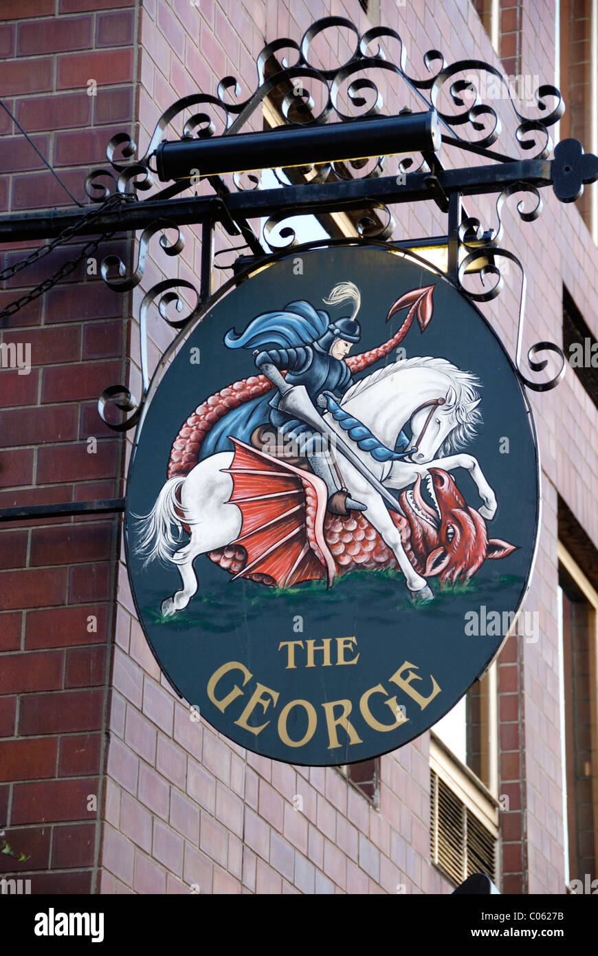 Das George Inn in Borough High Street, London, England Stockfoto