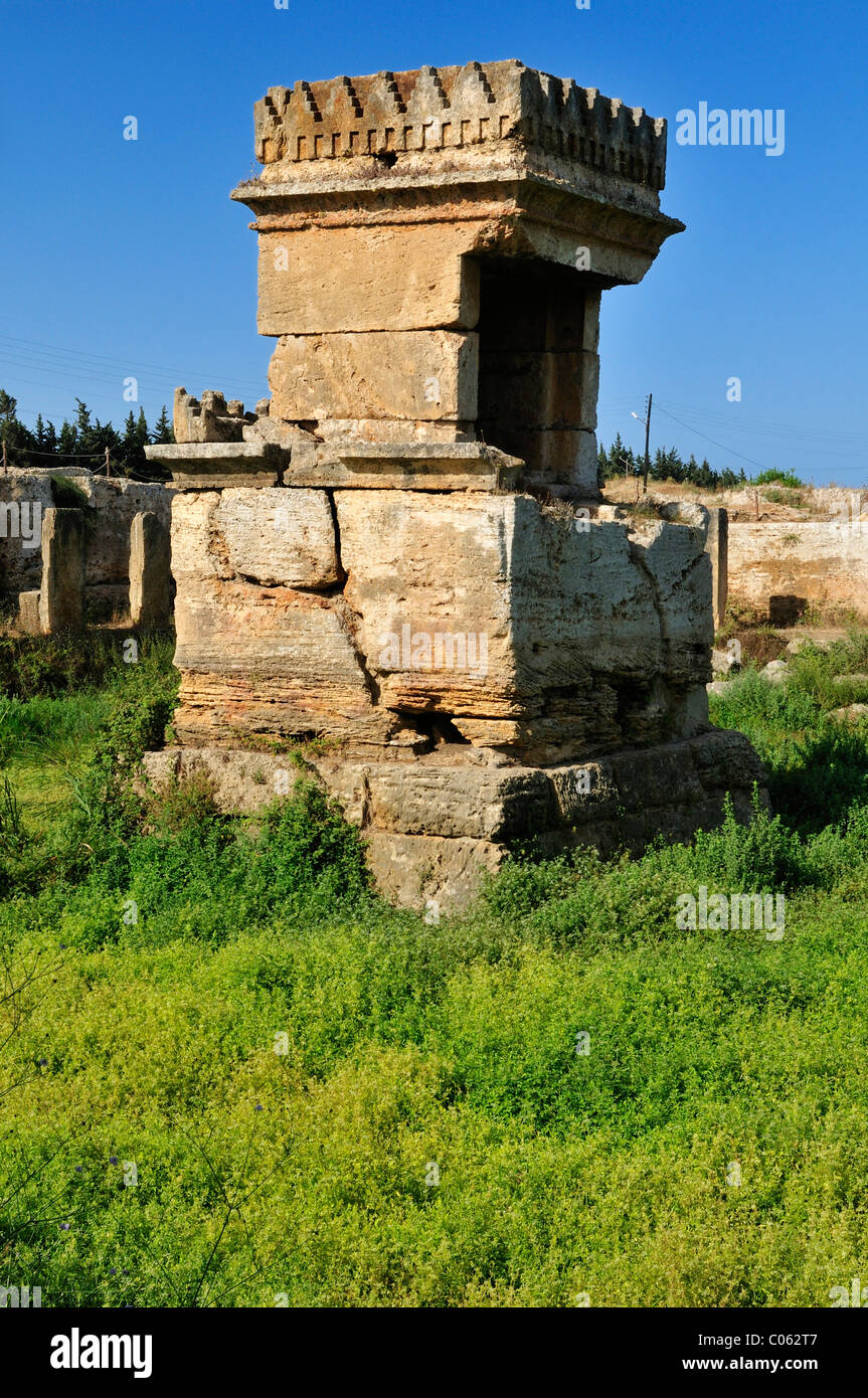 Phönizische Wassertempel auf die archäologische Stätte von Amrit in der Nähe von Tartus, Tartus, Syrien, Naher Osten, West-Asien Stockfoto