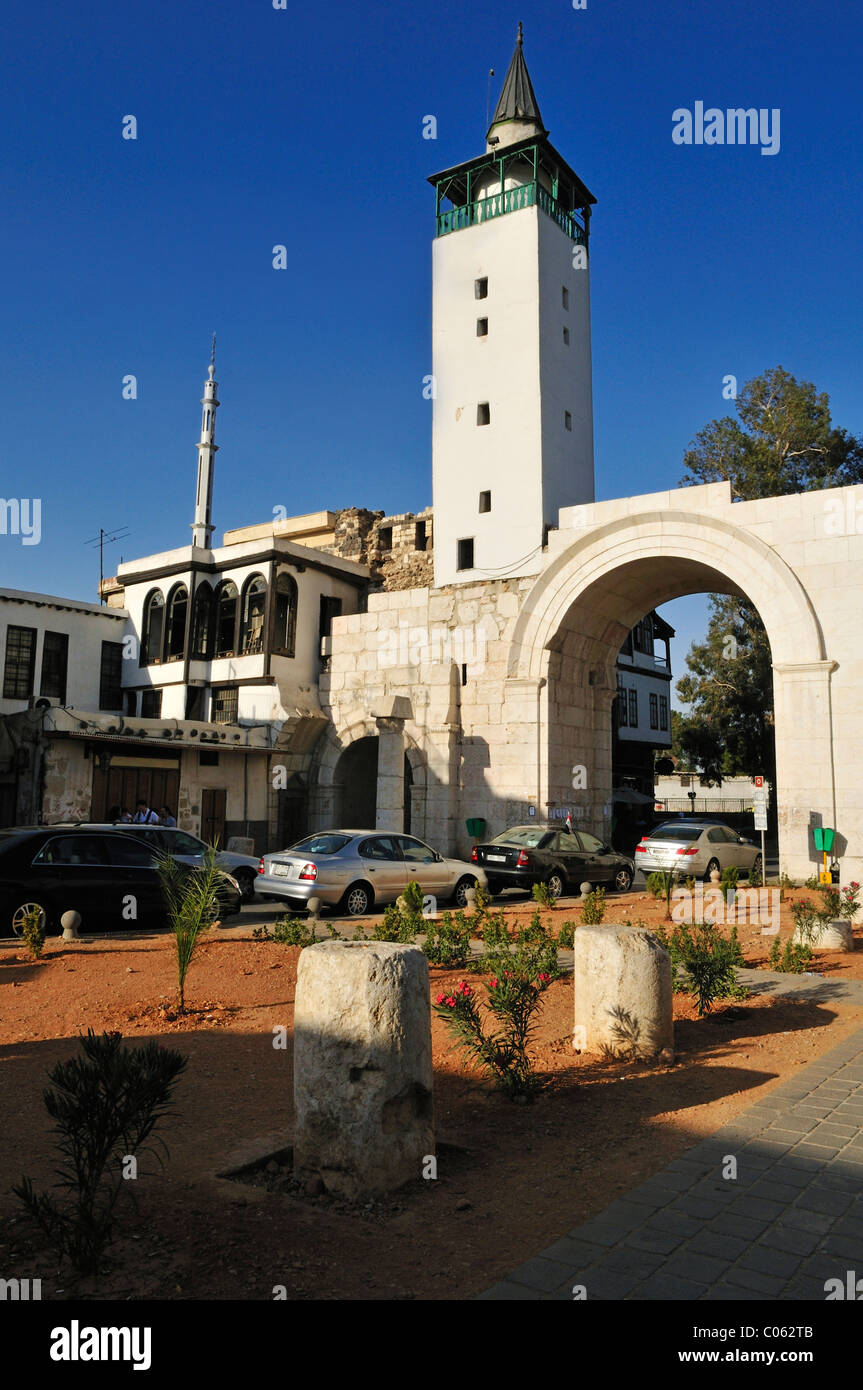 Östlichen Stadt Tor Bab Sharqi, Damaskus, UNESCO-Weltkulturerbe, Syrien, Nahost, Westasien Stockfoto